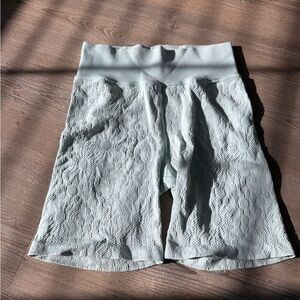 Mint green printed biker shorts - aerie